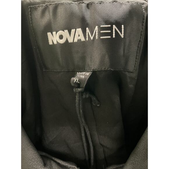 Fashion Nova Men's Black XL Motorcycle Jacket - Picture 3 of 4